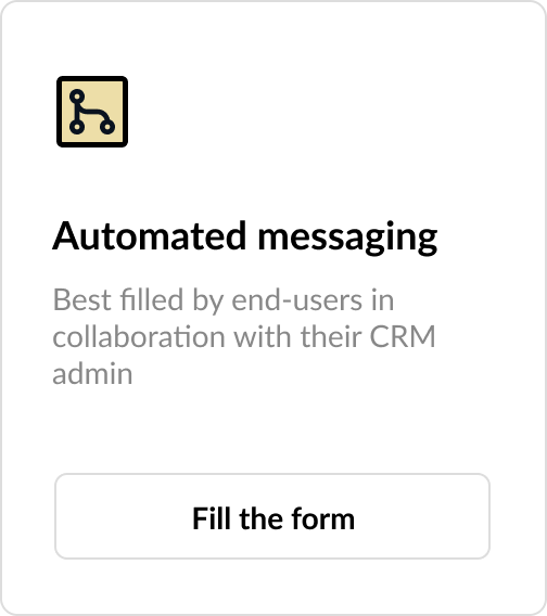Automated Messaging New form