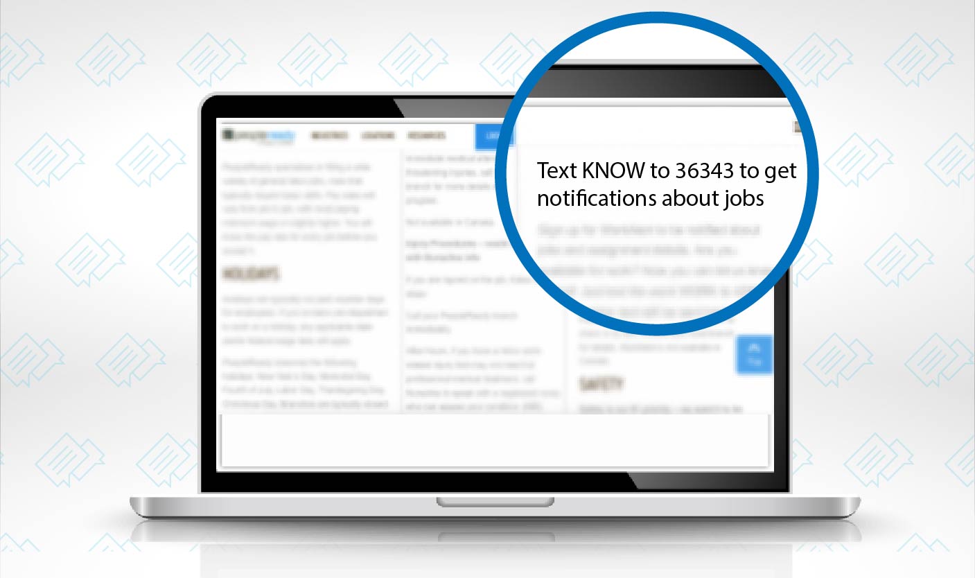 Staffing agencies can use sms messaging
